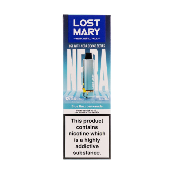 Blue Razz Lemonade Nera 15k Prefilled Pod + Refill by Lost Mary