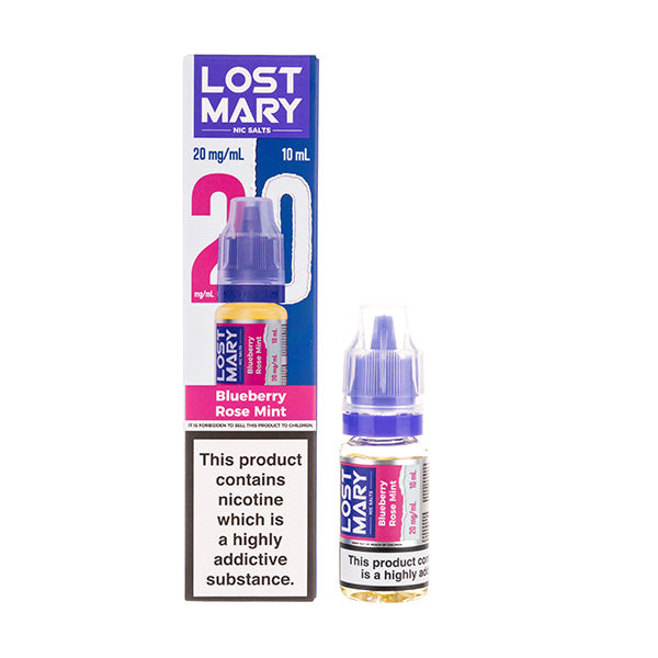 Blueberry Rose Mint Nic Salt E-Liquid by Lost Mary