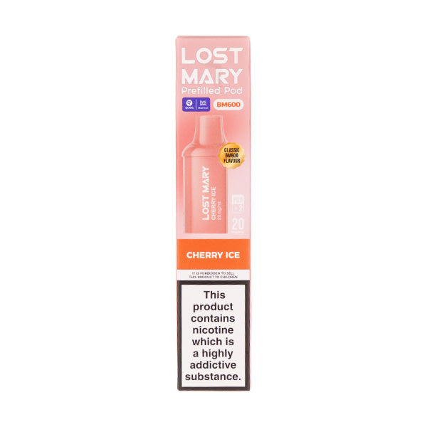 Cherry Ice BM600 Prefilled Pods by Lost Mary