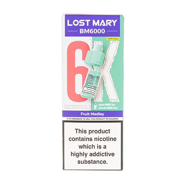Fruit Medley BM6000 Prefilled Pod + Refill by Lost Mary