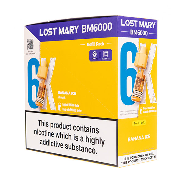 Lost Mary BM6000 Prefilled Pod + Refill [Box of 5]