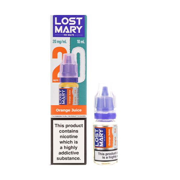 Orange Juice Nic Salt E-Liquid by Lost Mary