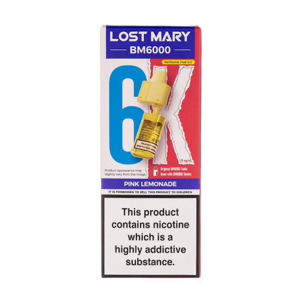 Pink Lemonade BM6000 Prefilled Pod + Refill by Lost Mary