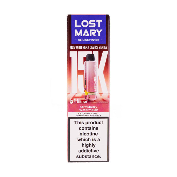 Strawberry Watermelon Nera 15k Prefilled Pod + Refill by Lost Mary