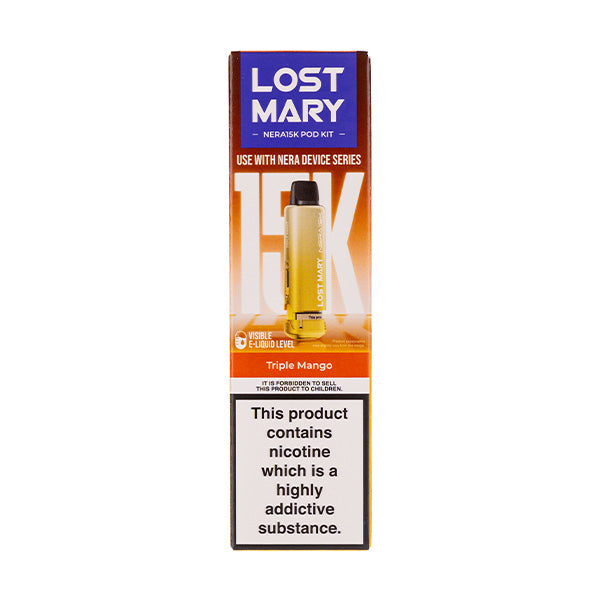 Triple Mango Nera 15k Prefilled Pod + Refill by Lost Mary